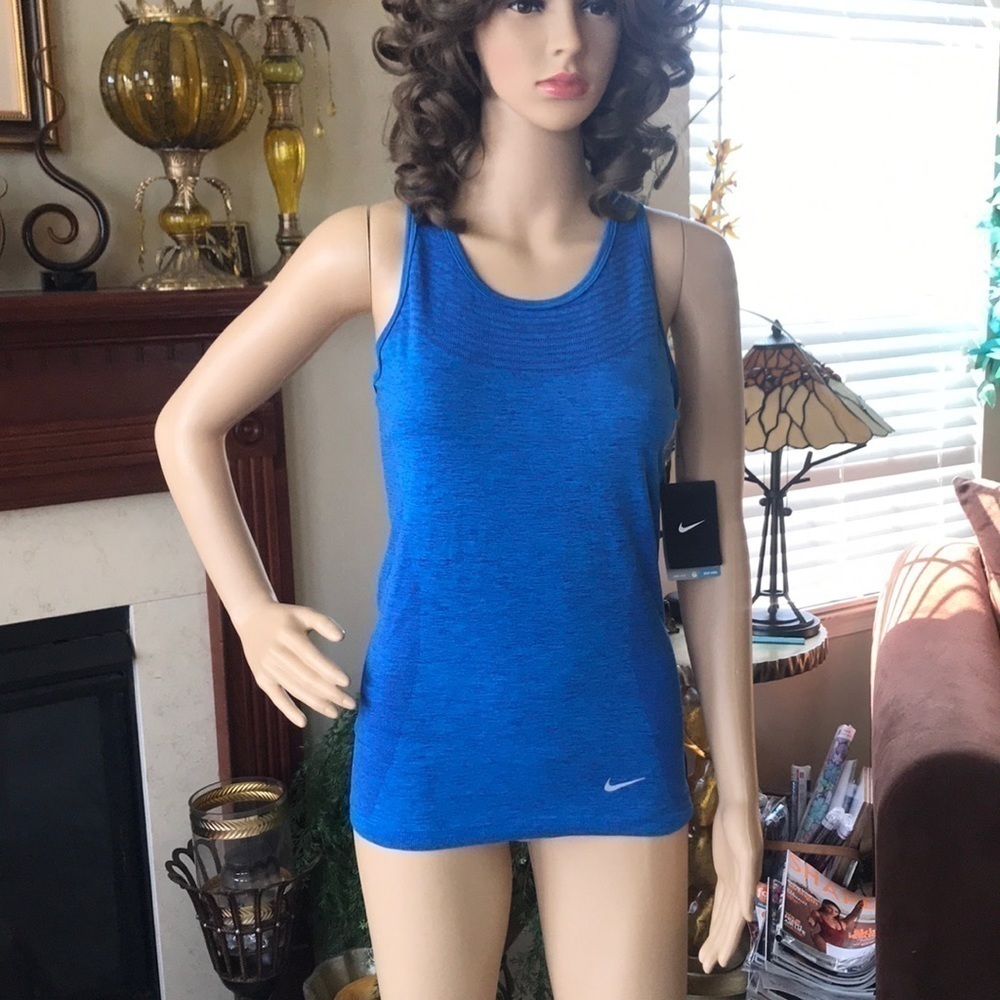 Brand New Nike Dri-Fit Blue Racerback Tank Top